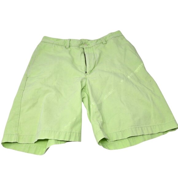 Vineyard Vines Mens Green Cotton Twill Classic Fit Chino Shorts Size 30 - Picture 2 of 6